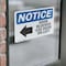 Signmission Door Blocked Use Door On Left Sign With Symbol, 10 in W x Rectangle, Vinyl Decal OS-2PACK-NS-D-710-L-11473 - alternate 5